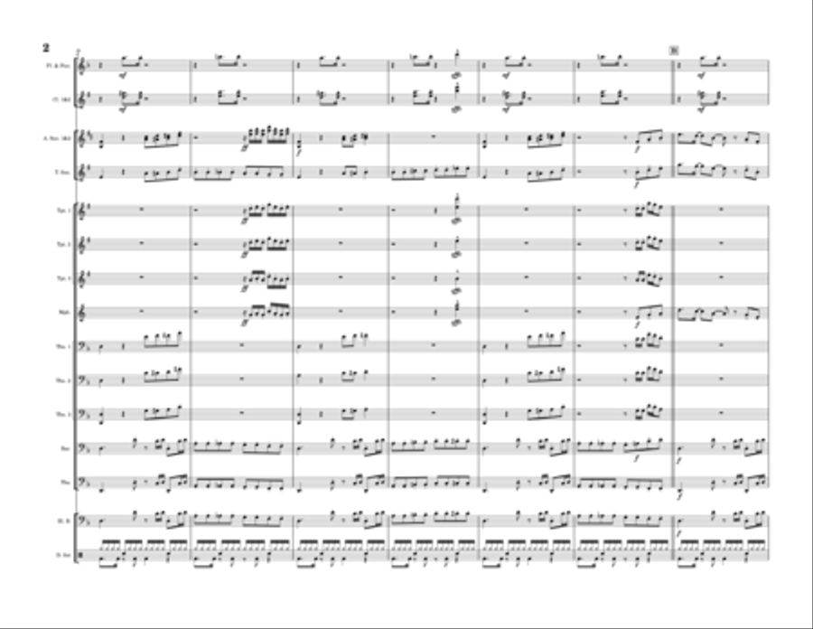 Walk The Dinosaur Marching Band scores gallery preview page 2