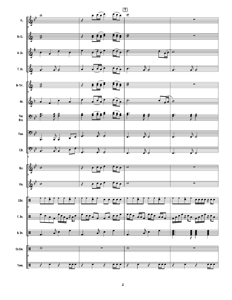 Purple Rain Marching Band scores gallery preview page 3