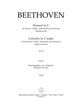 Concerto for Piano, Violin, Violoncello and Orchestra C major op. 56 'Triple Concerto'