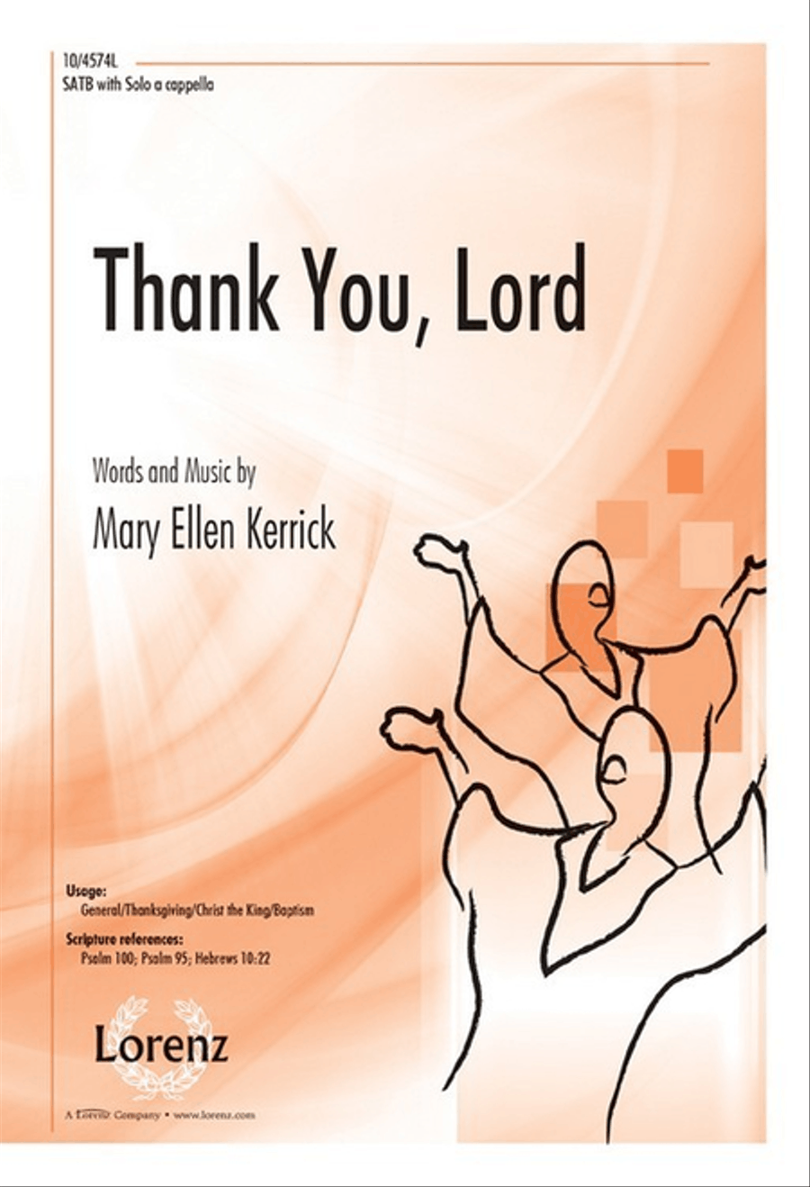 Thank You, Lord 4-Part scores gallery preview page 1