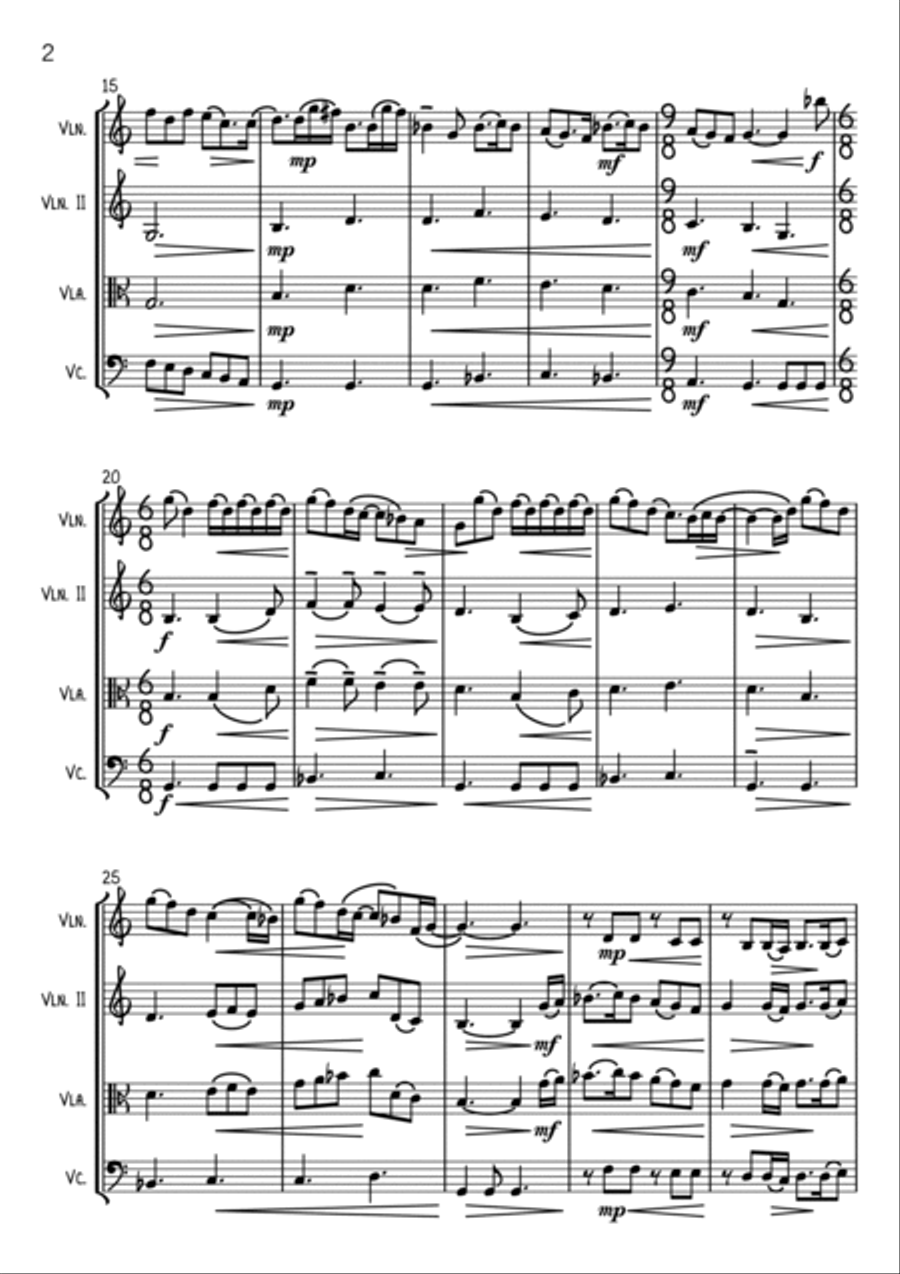 Kiss From A Rose String Trio scores gallery preview page 2
