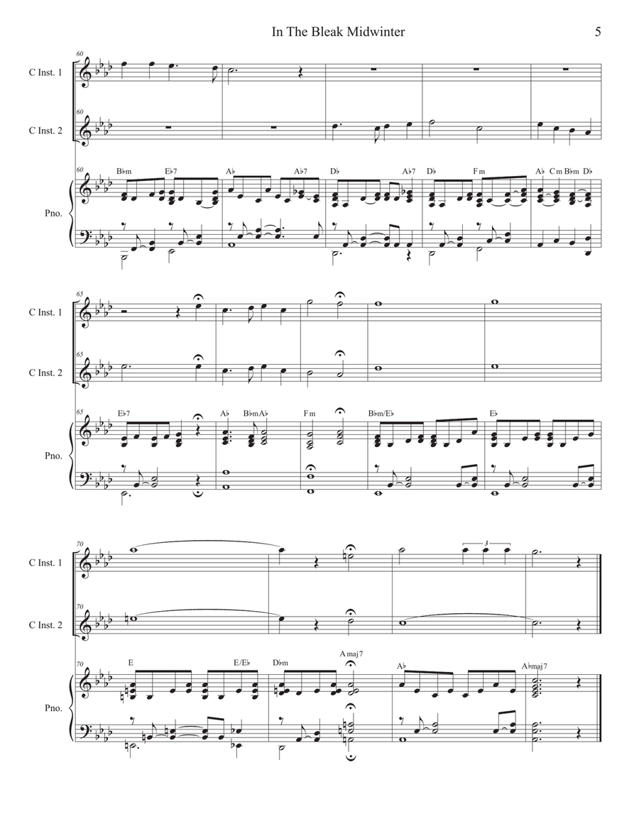 Duets for C-Instruments for Christmas (Volume 2) Piano scores gallery preview page 6
