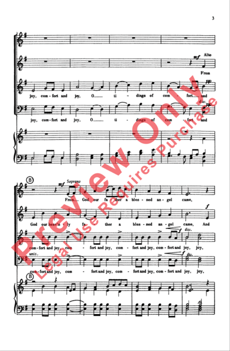 God Rest Ye Merry, Gentlemen 4-Part scores gallery preview page 3