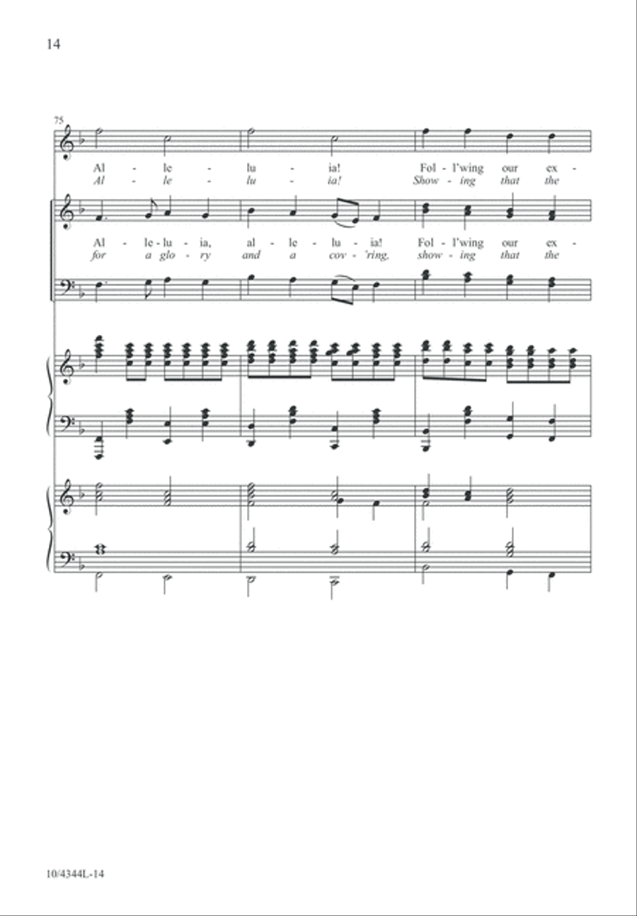 Easter Hymn of Praise 4-Part scores gallery preview page 14