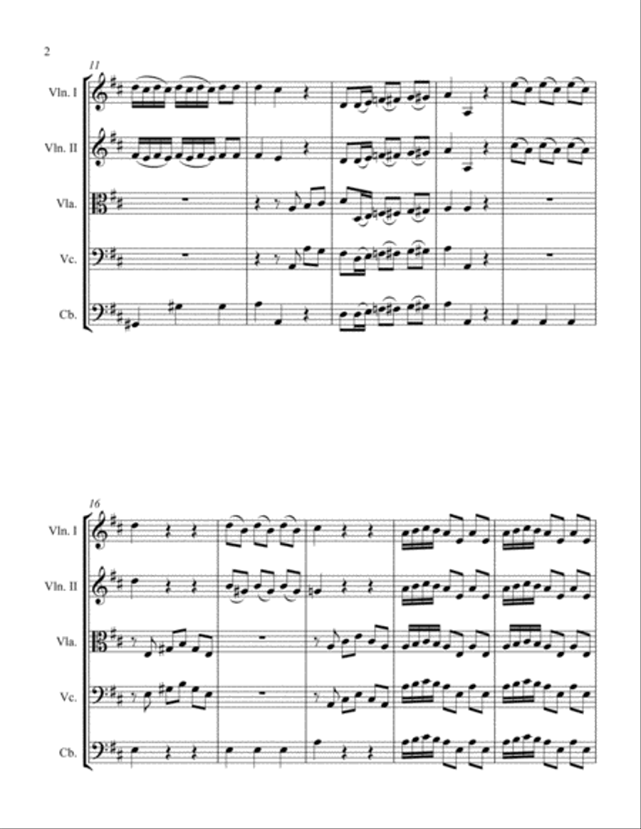 Il Signor Pantalone Il Signor Pantalone String Orchestra scores gallery preview page 2