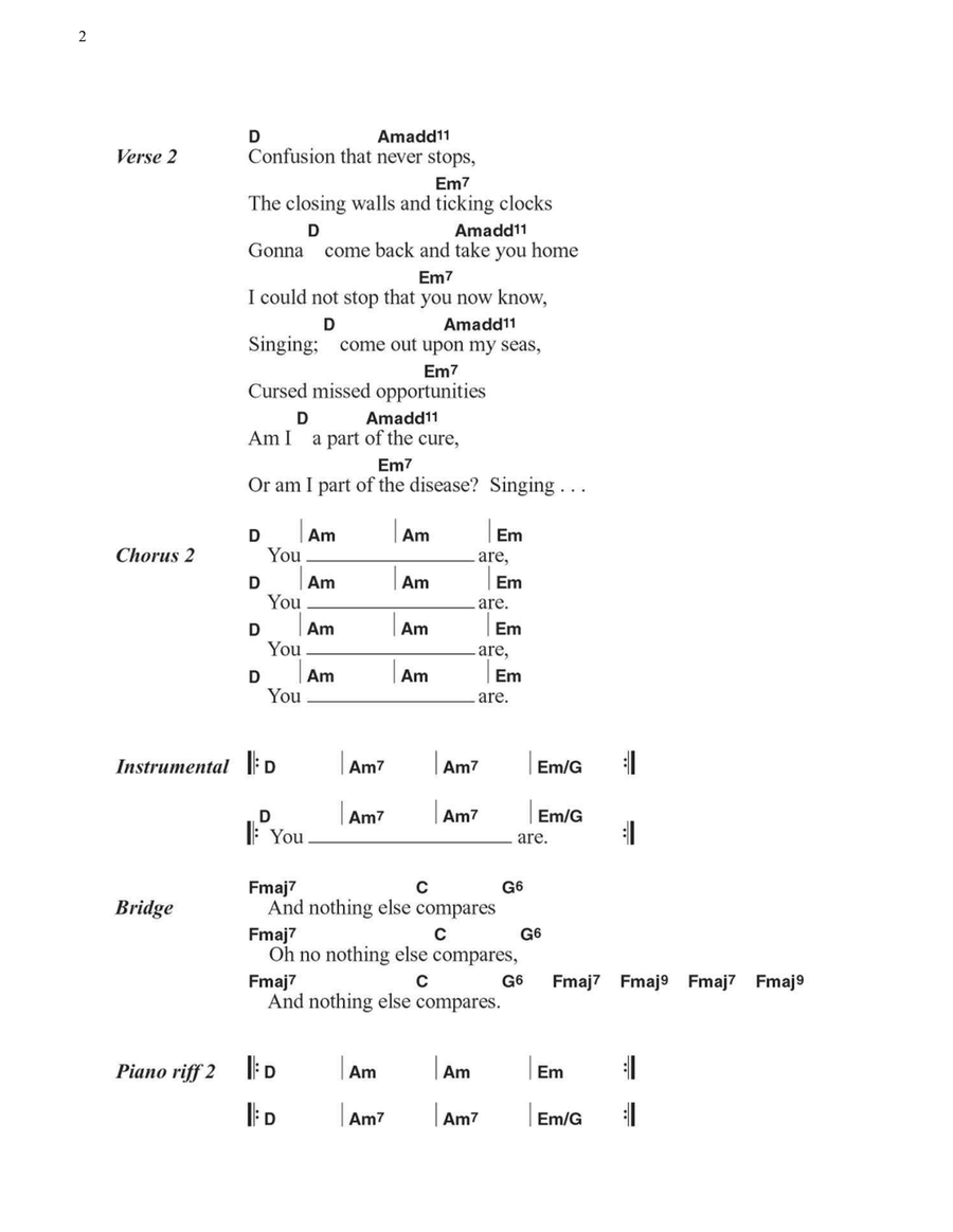 Clocks Easy Guitar scores gallery preview page 2