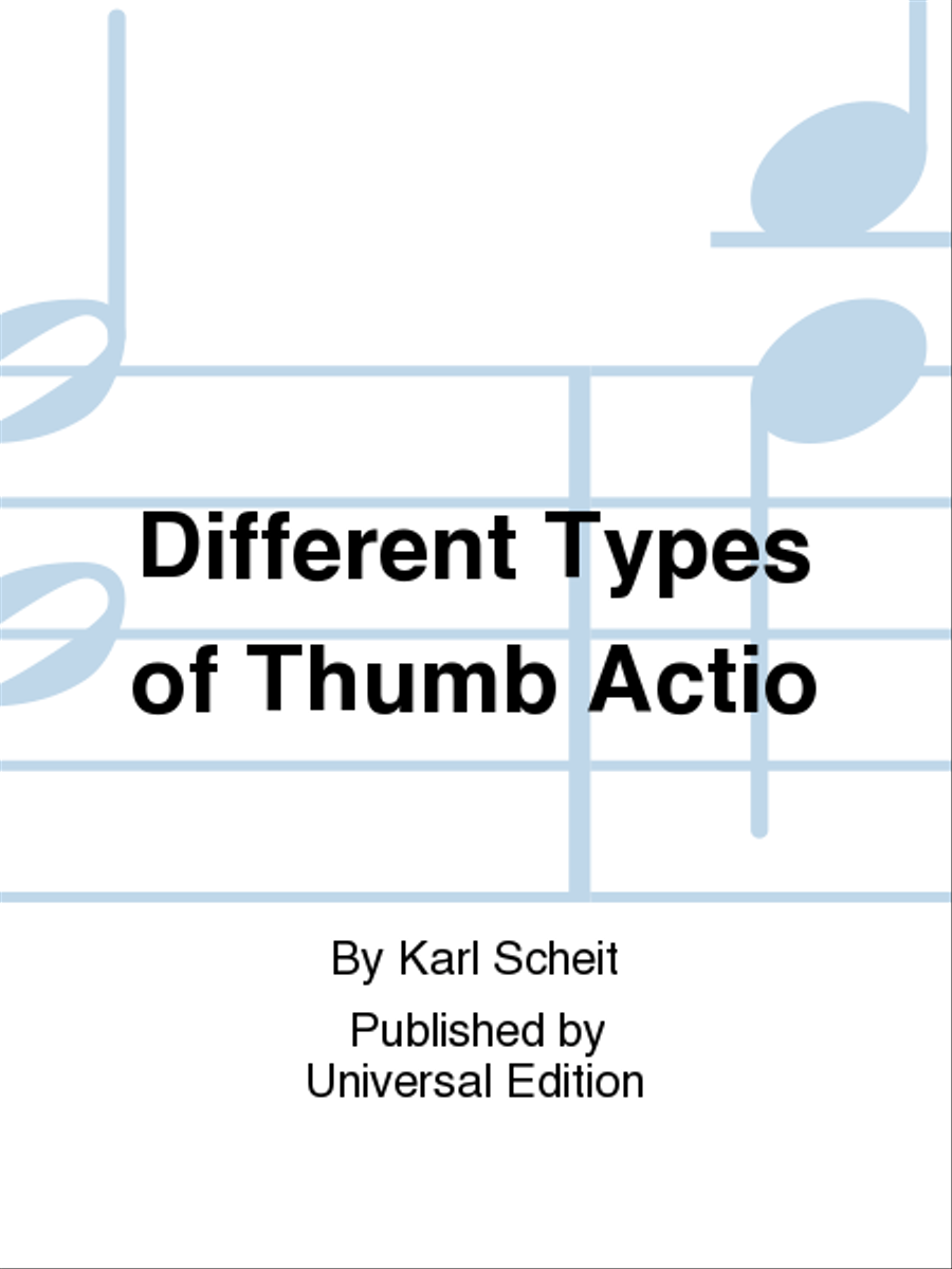 Different Types of Thumb Actio School and Community scores gallery preview page 1