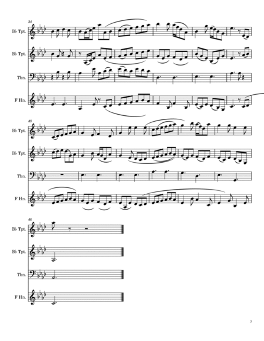 Chamarita Chamarita Brass Ensemble scores gallery preview page 3