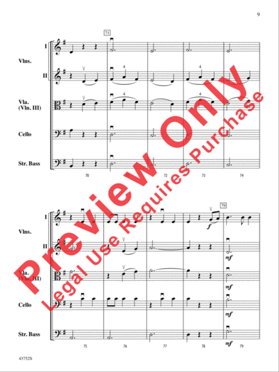 Moonlight Shadows Moonlight Shadows String Orchestra scores gallery preview page 10