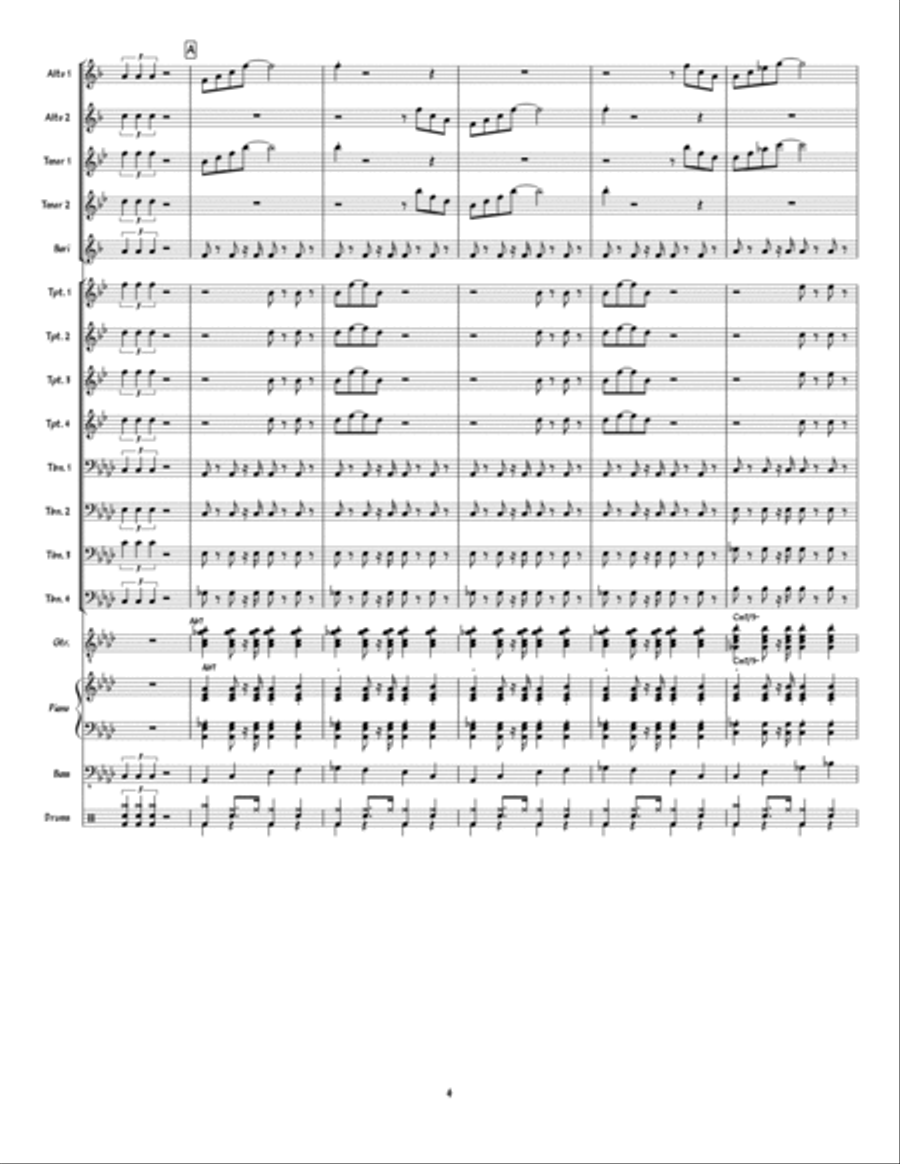 It's Time To Swing Jazz Ensemble scores gallery preview page 4