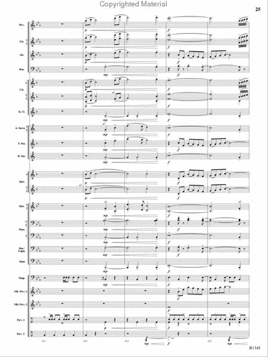 Fanfare and Jubilation Concert Band scores gallery preview page 24