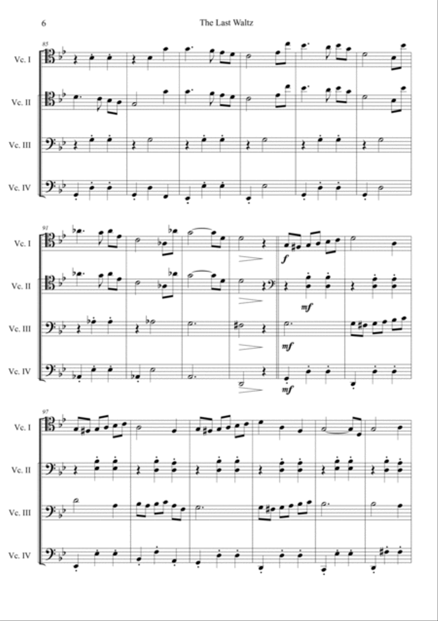 The Last Waltz (Oldboy OST) Cello scores gallery preview page 6
