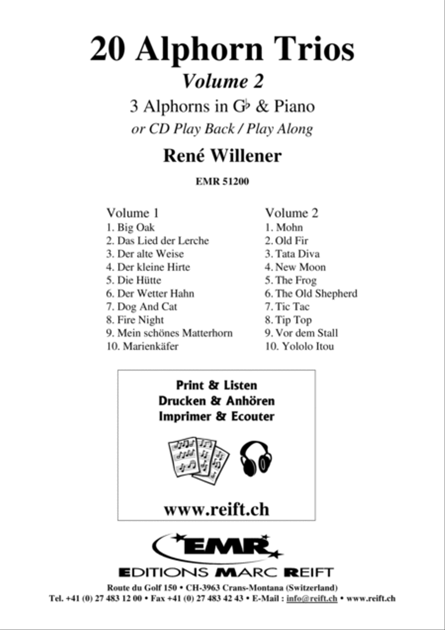20 Alphorn Trios Volume 2 Brass Trio scores gallery preview page 2