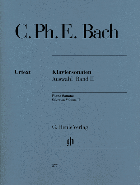 Bach, Carl Philipp Emanuel: Piano sonatas, selection, volume II