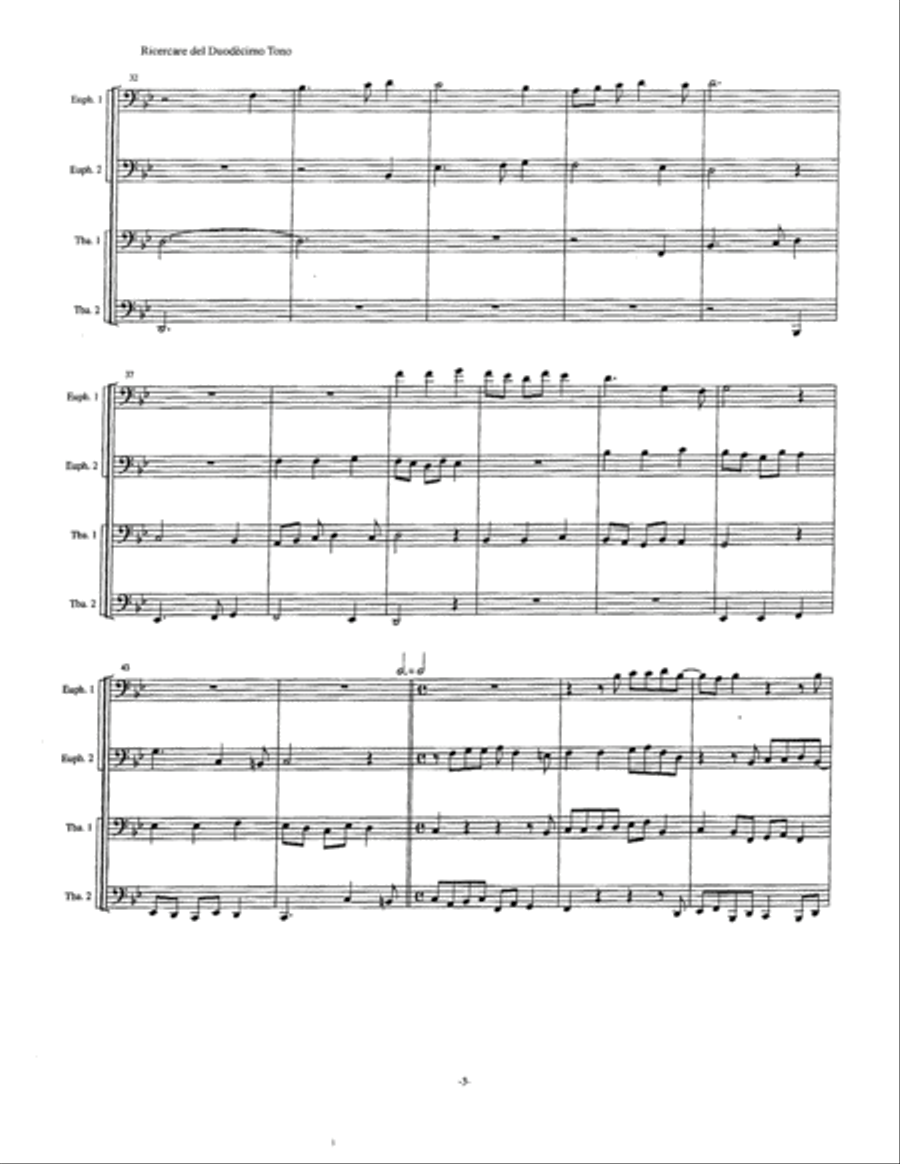 Ricercare del Duodecimo Tono EETT scores gallery preview page 6