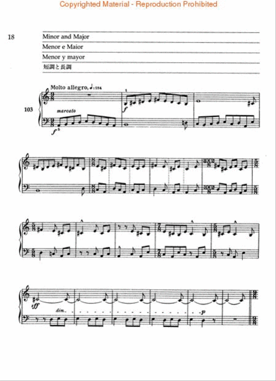 Mikrokosmos Volume 4 (Blue) Piano Method scores gallery preview page 4