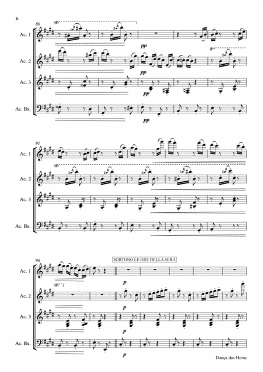 La Gioconda (Dance of the Hours) Small Ensemble scores gallery preview page 6