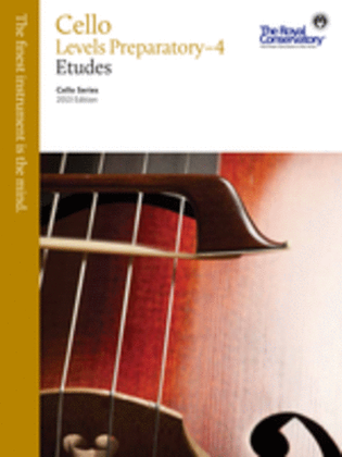 Book cover for Cello Etudes Levels Preparatory - 4