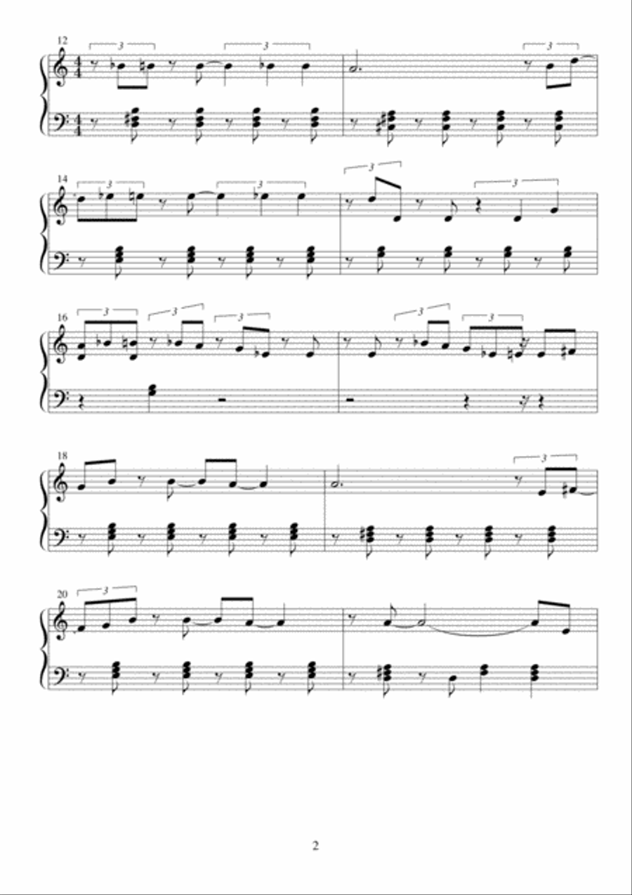 Carnival Carnival Piano Solo scores gallery preview page 2