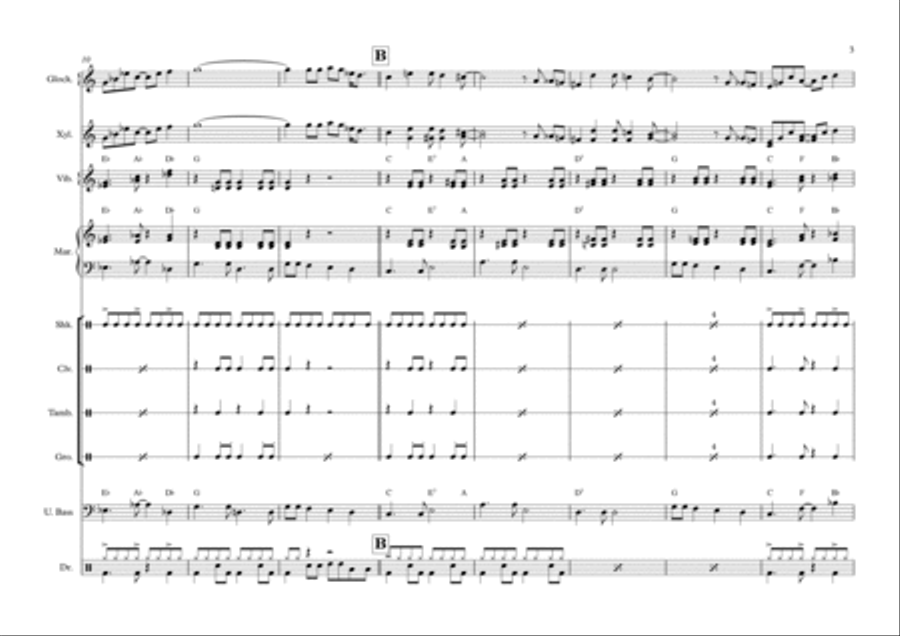 Spanish Flea Percussion Ensemble scores gallery preview page 4