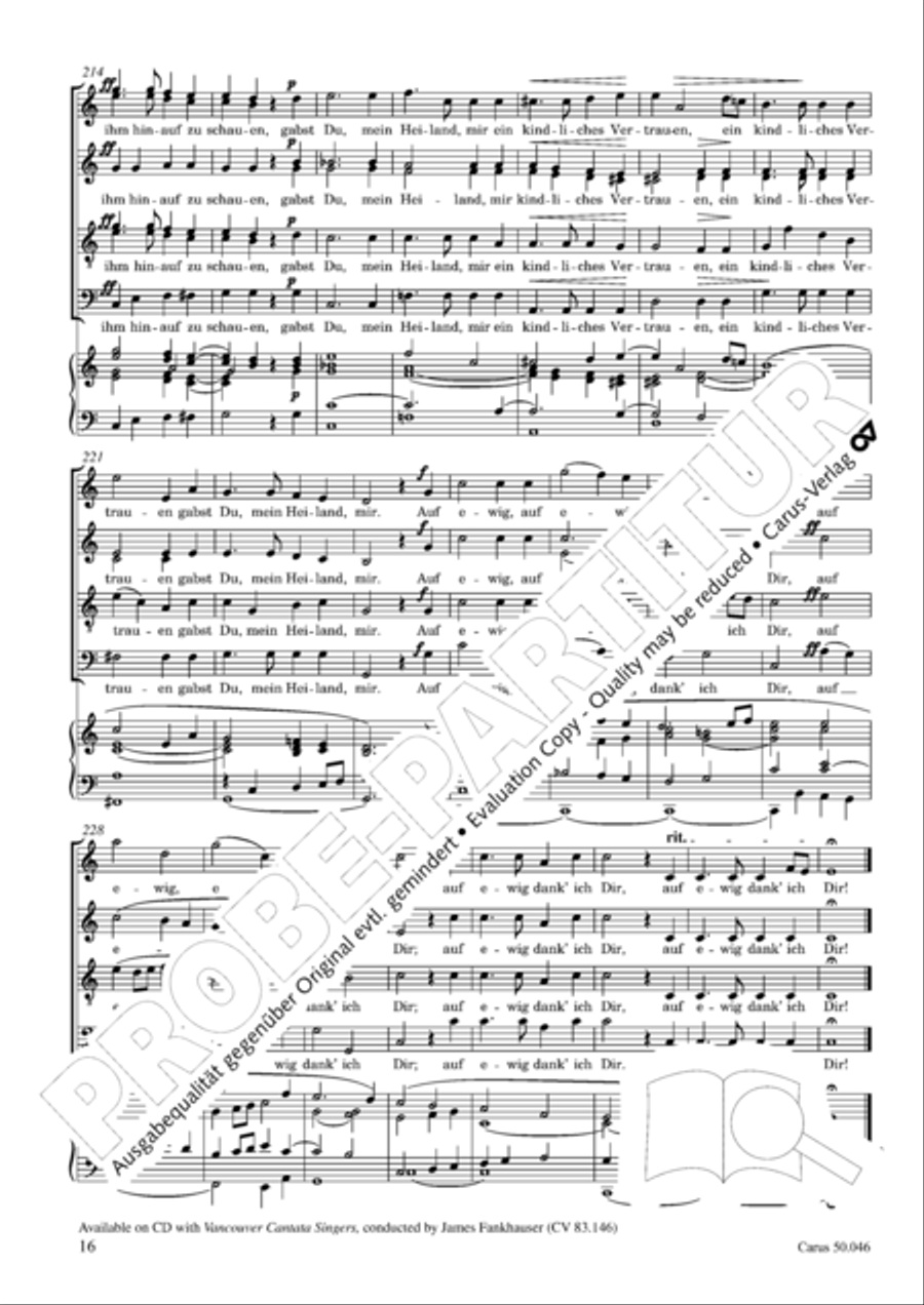 Passionsgesang 4-Part scores gallery preview page 17