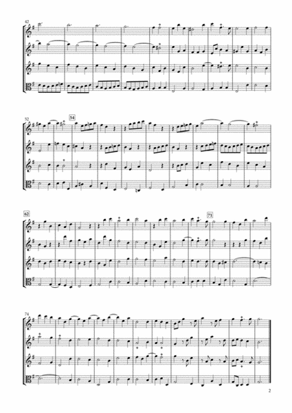 Sonata Op.34-2 for Three Violins & Viola image number null