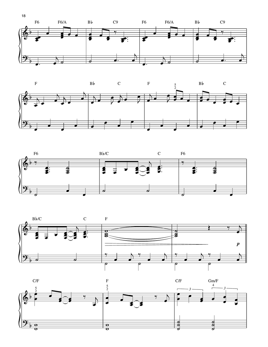 Cast Your Fate To The Wind (arr. Brent Edstrom) [Jazz version] Piano Solo scores gallery preview page 3