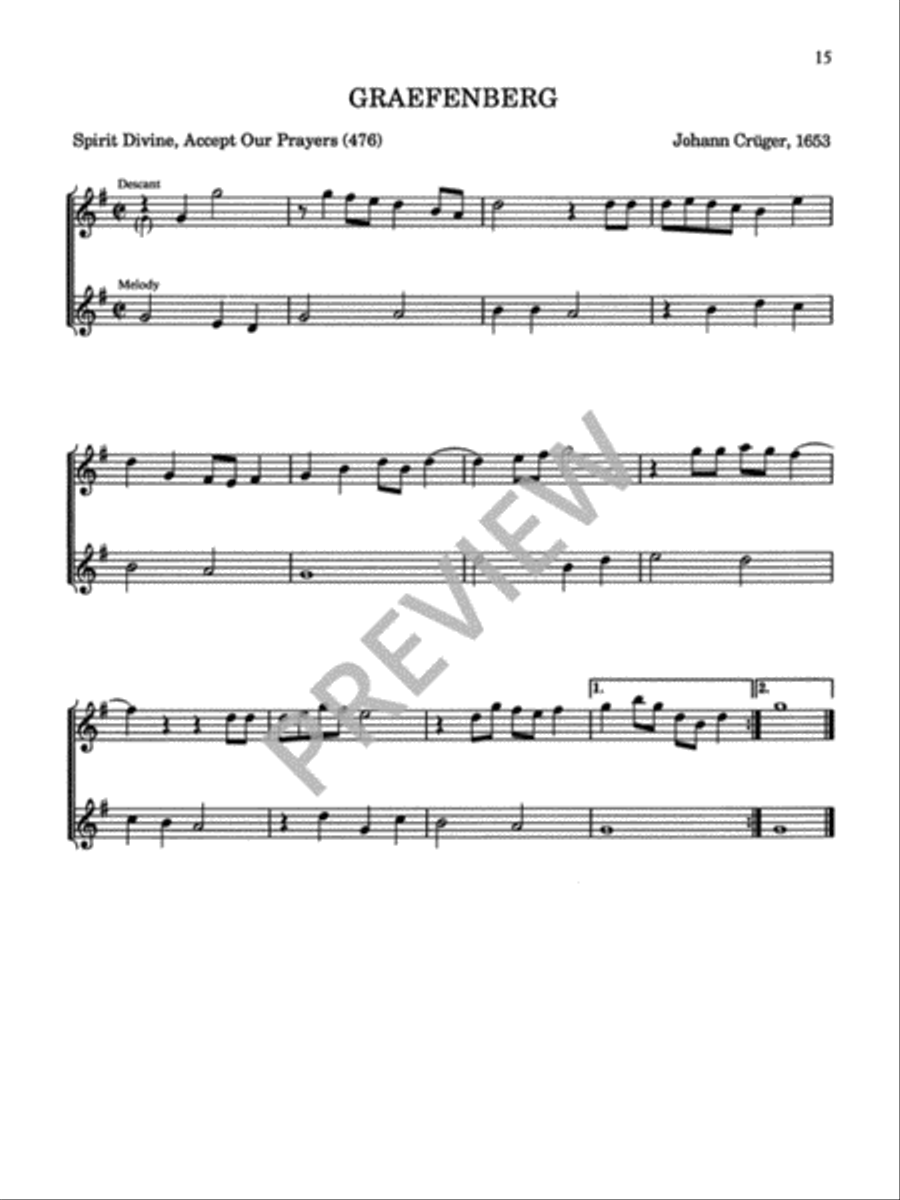 Twenty-Six Hymn Descants on Familiar Hymn-Tunes Trumpet scores gallery preview page 17