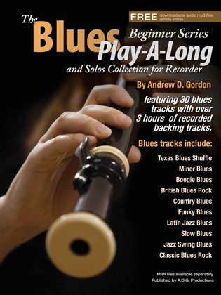 Book cover for Blues Play-A-Long and Solos Collection for Recorder