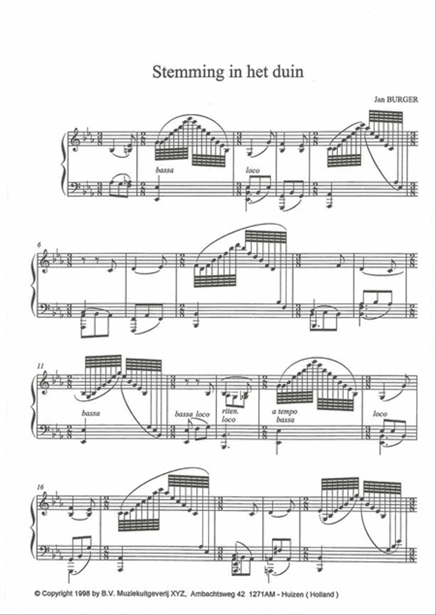Stemming In Het Duin Piano Solo scores gallery preview page 2