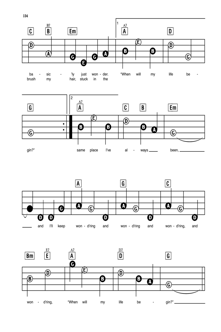 When Will My Life Begin? (from Tangled) Electronic Keyboard scores gallery preview page 3