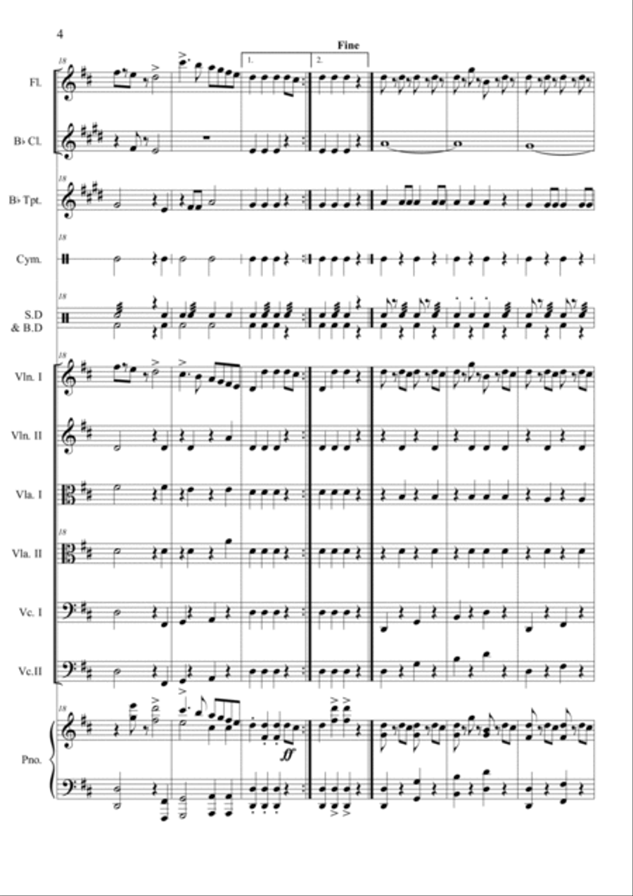 Radetzky Marsch Orchestra scores gallery preview page 4