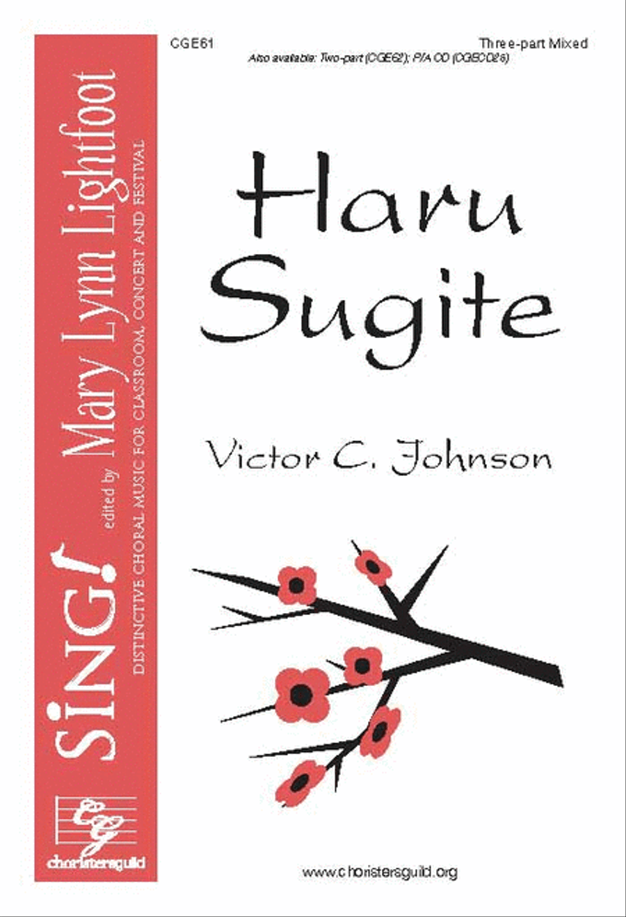 Haru Sugite (Three-part Mixed with opt. flute & percussion) 3-Part scores gallery preview page 1