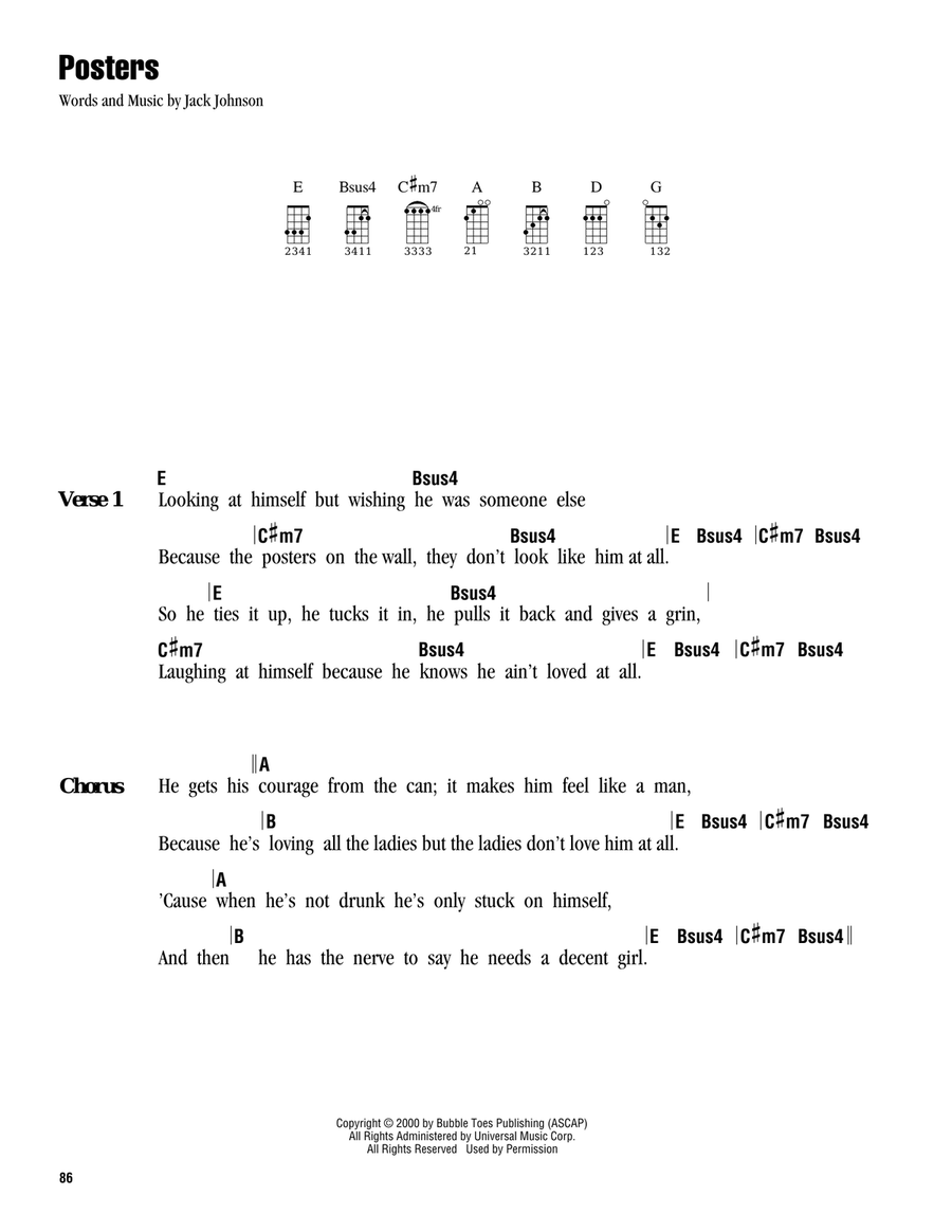 Posters Posters Ukulele scores gallery preview page 1