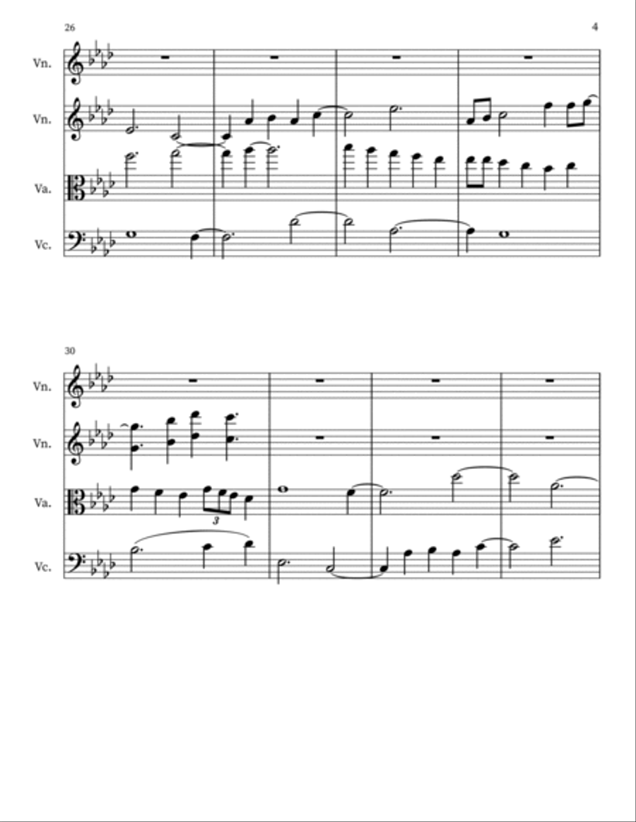 Z 37 (pas) for String Quartet String Quartet scores gallery preview page 4