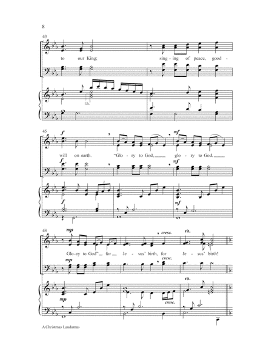 A Christmas Laudamus 4-Part scores gallery preview page 8
