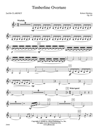 Timberline Overture: 2nd B-flat Clarinet