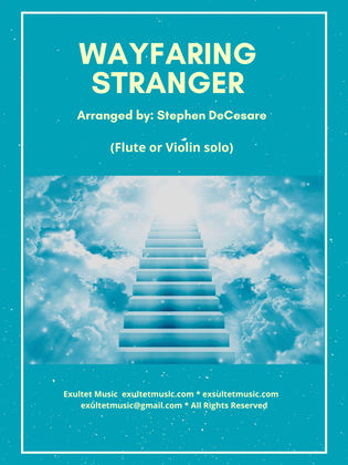 Book cover for Wayfaring Stranger (Flute or Violin solo and Piano)