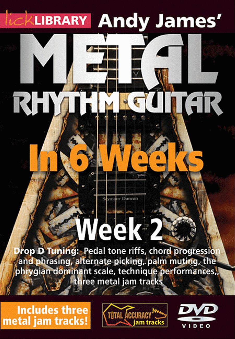 Andy James' Metal Rhythm Guitar in 6 Weeks Electric Guitar scores gallery preview page 1
