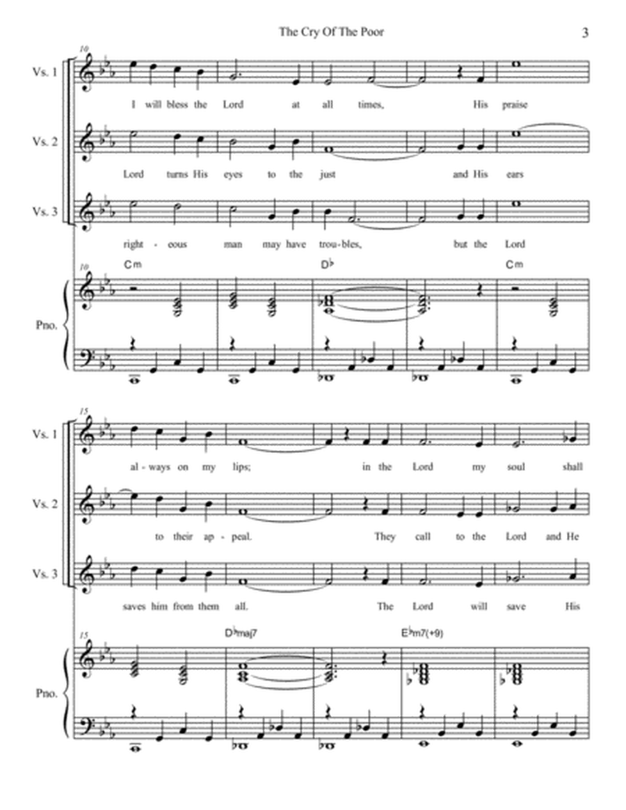 The Cry Of The Poor (SATB Alternate) image number null