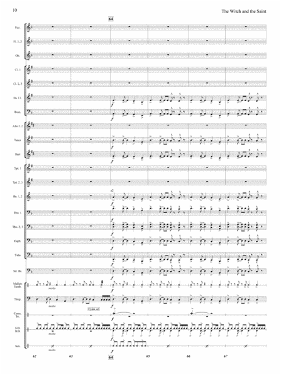 The Witch and The Saint The Witch and The Saint Concert Band scores gallery preview page 9