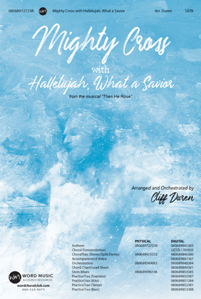 Book cover for Mighty Cross with Hallelujah, What a Savior - Anthem