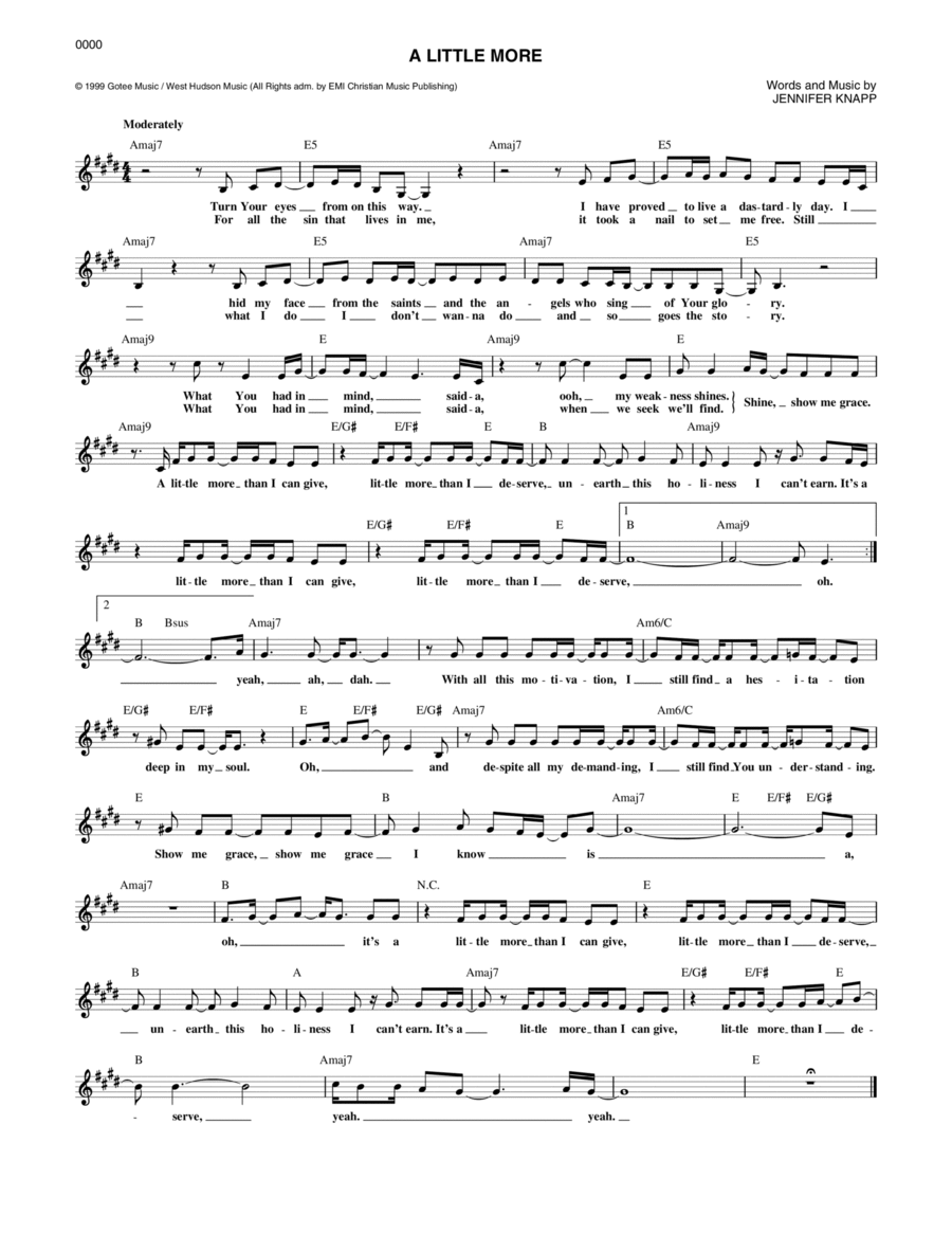 A Little More Piano scores gallery preview page 1