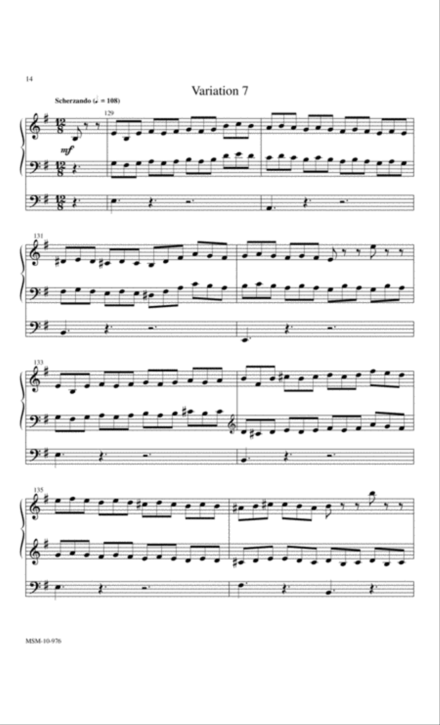 Village Variations Organ scores gallery preview page 5