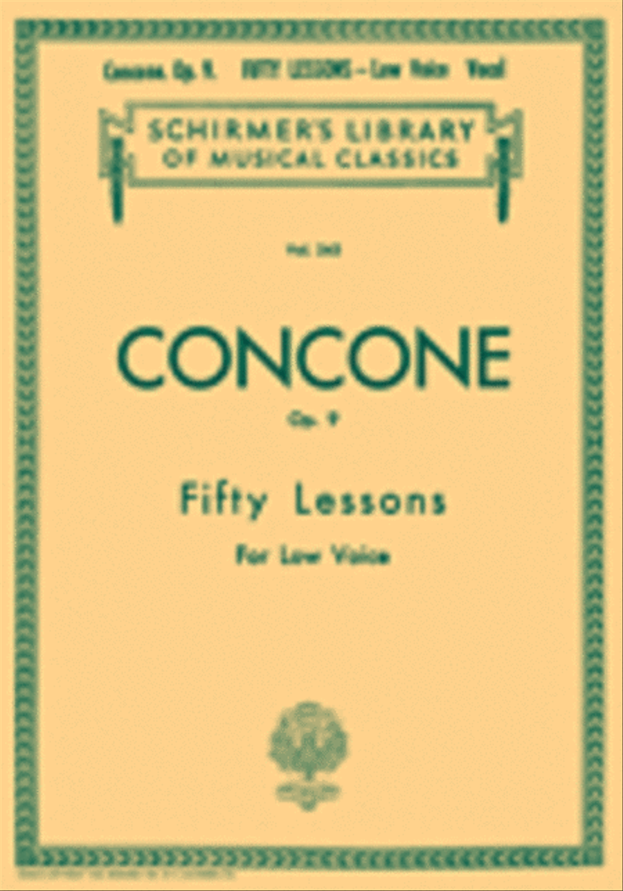 50 Lessons, Op. 9 Low Voice scores gallery preview page 1