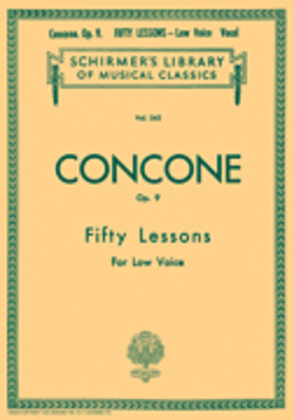 Book cover for 50 Lessons, Op. 9