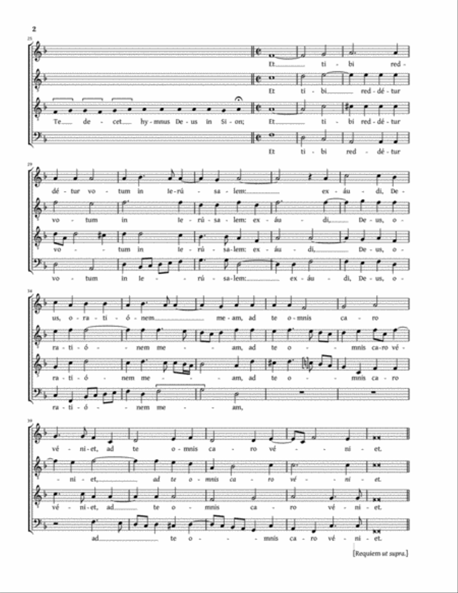 Missa pro defunctis (Amon) 4-Part scores gallery preview page 2