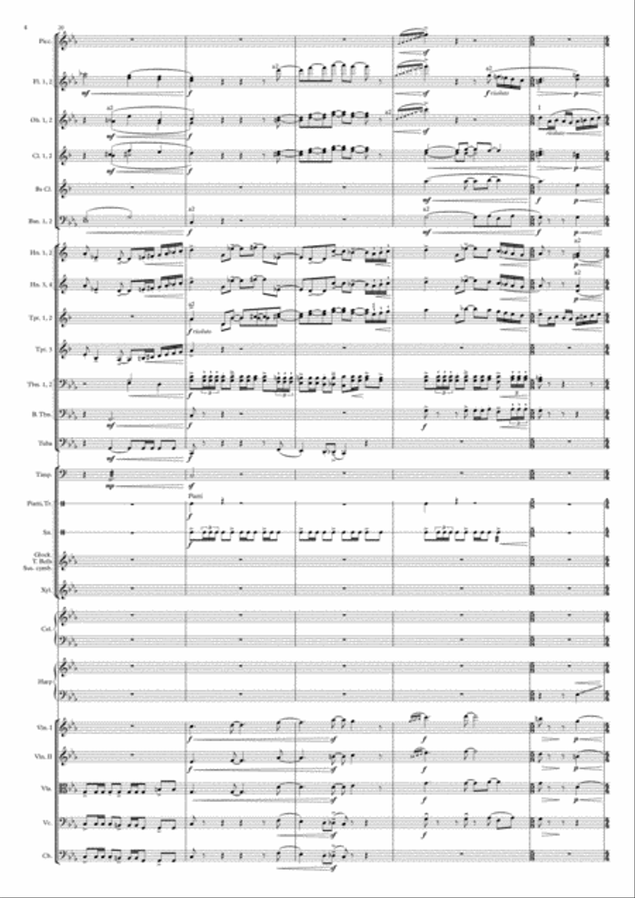 A Hero's Way (Symphonic Poem) Full Orchestra scores gallery preview page 4