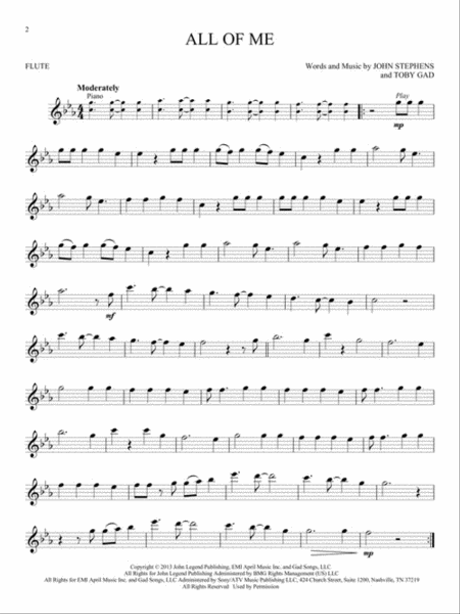 Simple Songs Flute Solo scores gallery preview page 3