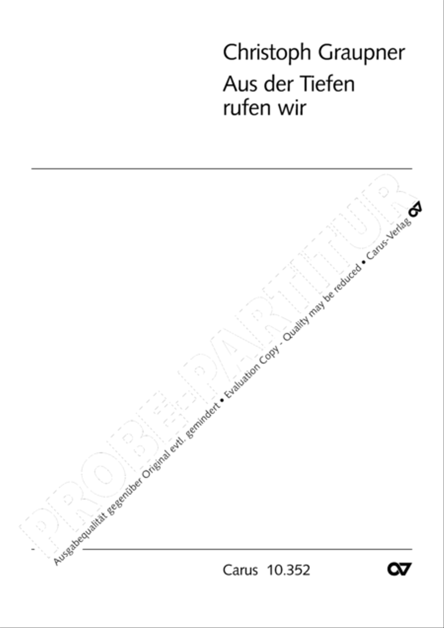 From the deepest comes our plea (Aus der Tiefen rufen wir) 4-Part scores gallery preview page 2